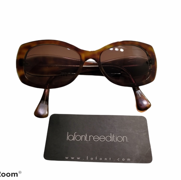 Authentic Lafont tortoiseshell/aqua sunglasses - Picture 5 of 7